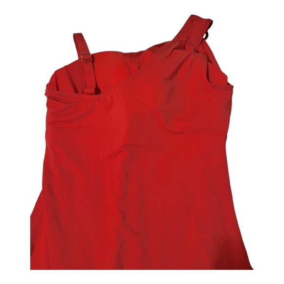 One Shoulder One Piece MK Bathsuit Woman Swimwear Sea Coral - Picture 8 of 11